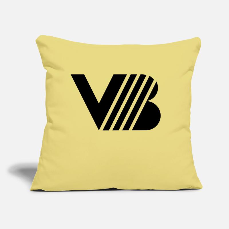 Basic VB Isotype Black Sofa pillow with filling 45cm x 45cm