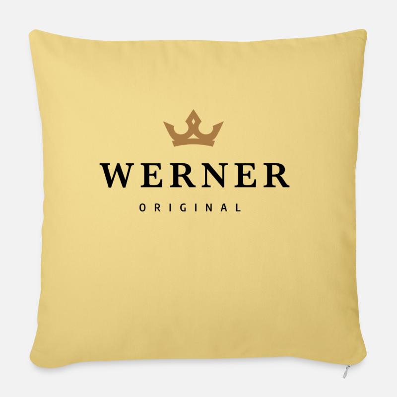 Werner - Sofakissen mit Füllung 45 x 45 cm - Hellgelb