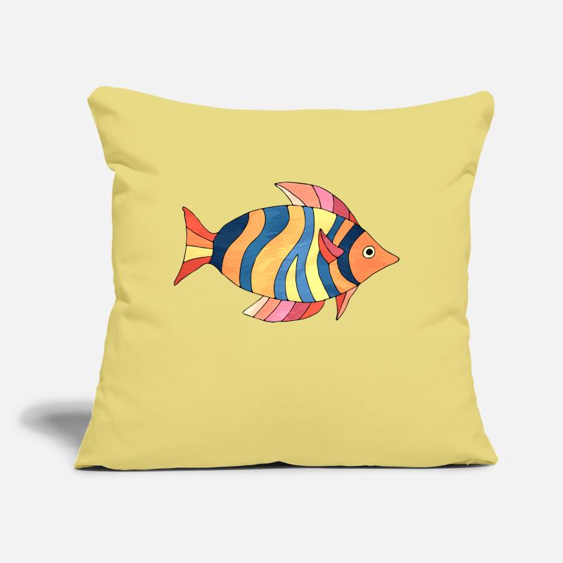 Fish Sofa pillow with filling 45cm x 45cm