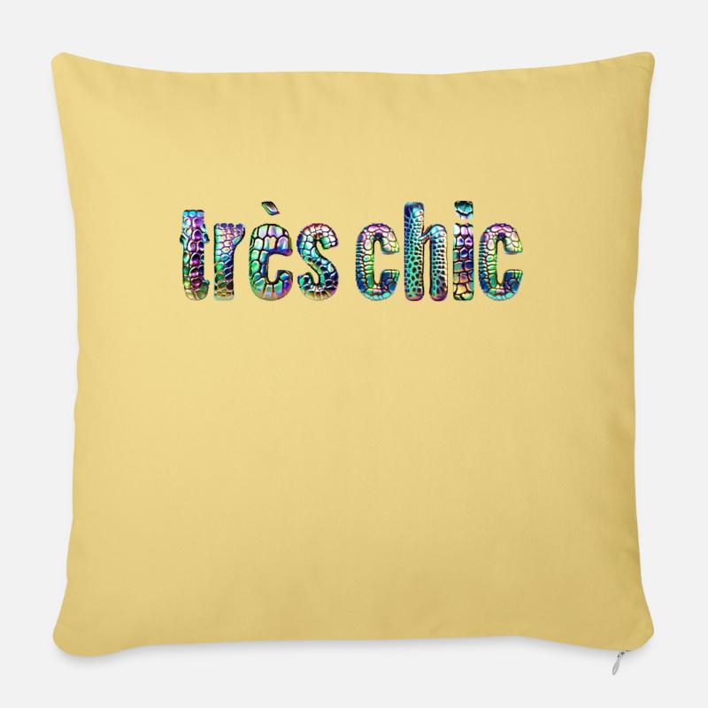 très chic - Sofakissen mit Füllung 45 x 45 cm - Hellgelb