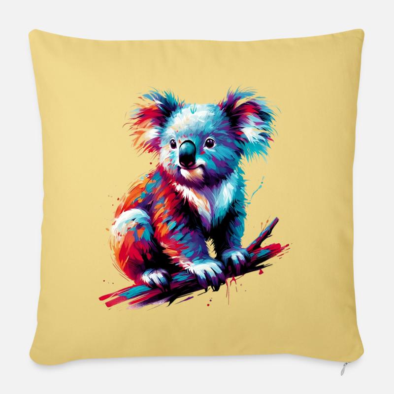 Koala - Sofakissen mit Füllung 45 x 45 cm - Hellgelb