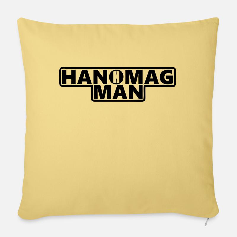 Hanomag Man - Sofakissen mit Füllung 45 x 45 cm - Hellgelb
