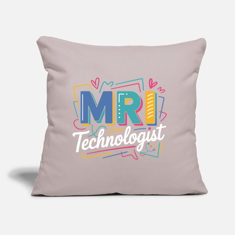 MRI Technologist Farbexplosion Sofakissen mit Füllung 45 x 45 cm