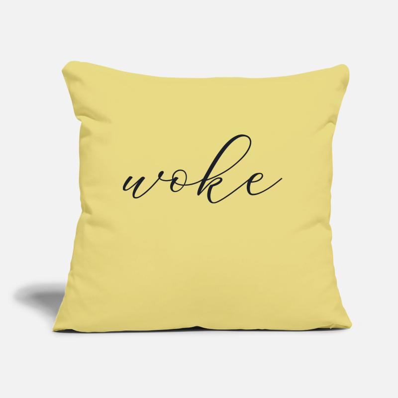 Autodérision : WOKE Coussin et housse de 45 x 45 cm