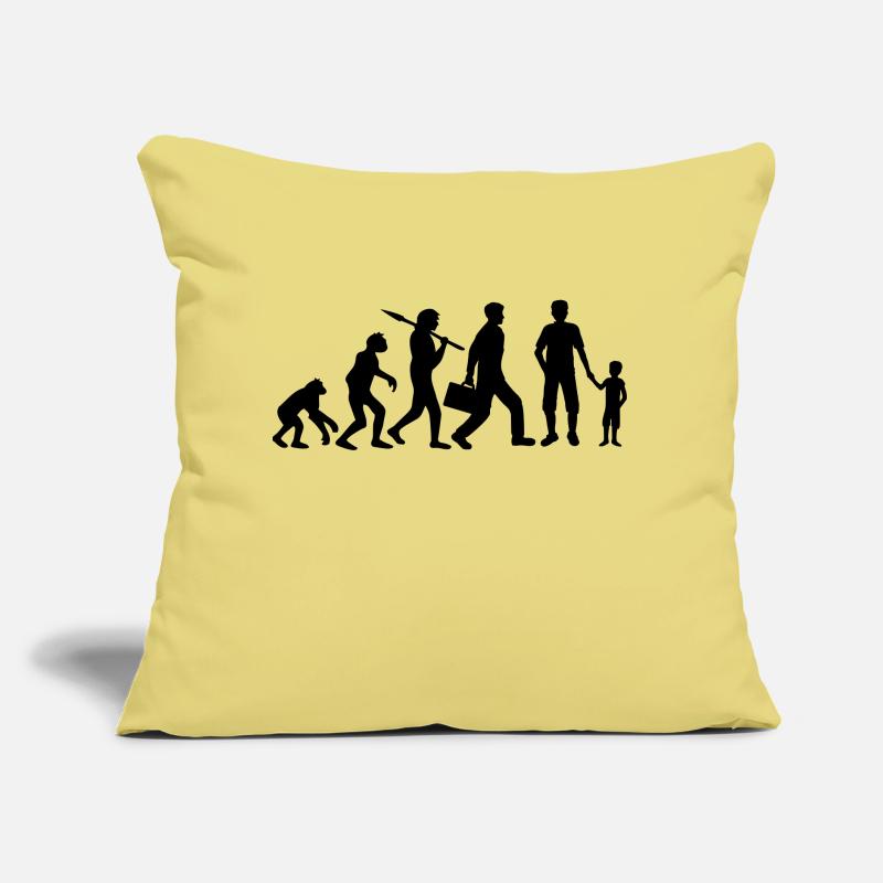 Sohn Papa Evolution Kind Sofakissen mit Füllung 45 x 45 cm