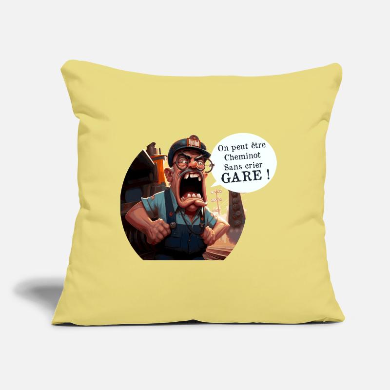 YOU CAN BE A RAILWAY WORKER WITHOUT WARNING! (train) Sofa pillow with filling 45cm x 45cm