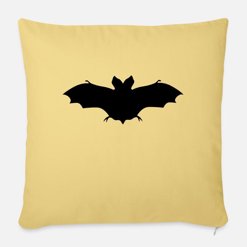 fledermaus - Sofakissen mit Füllung 45 x 45 cm - Hellgelb