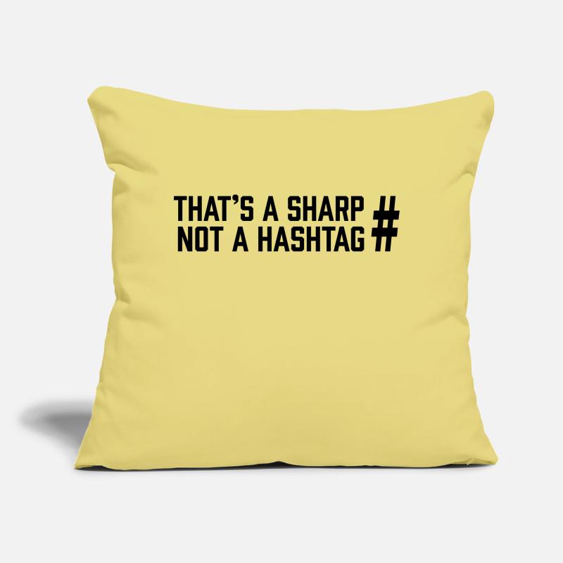 Sharp vs Hashtag Sofa pillow with filling 45cm x 45cm
