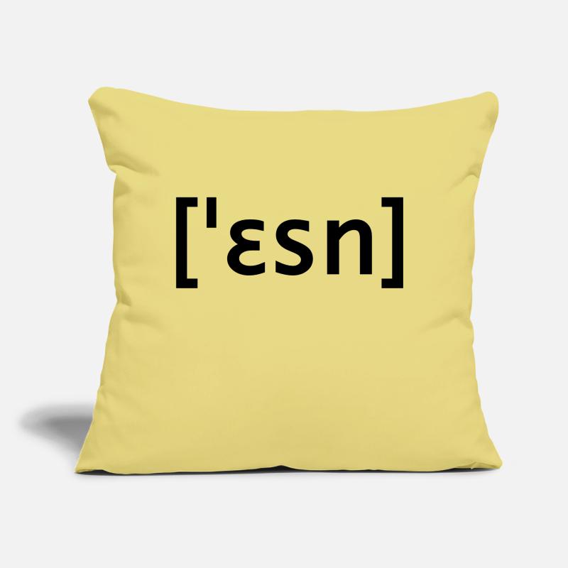 According to scripture eat Sofa pillow with filling 45cm x 45cm