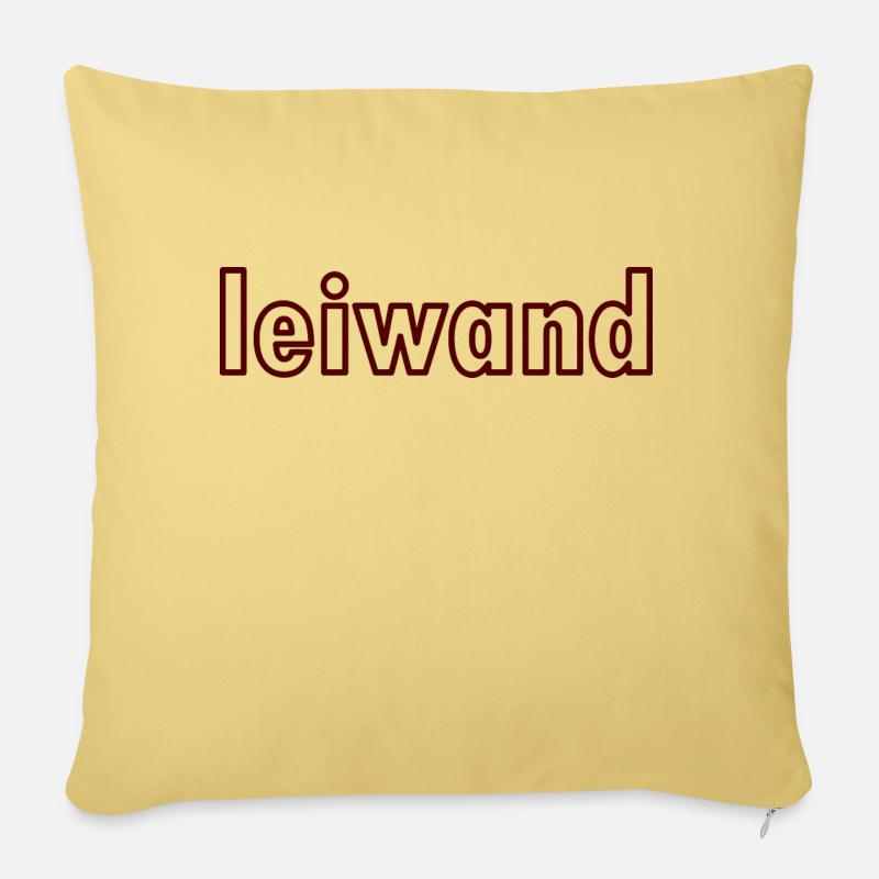 leiwand - Sofakissen mit Füllung 45 x 45 cm - Hellgelb