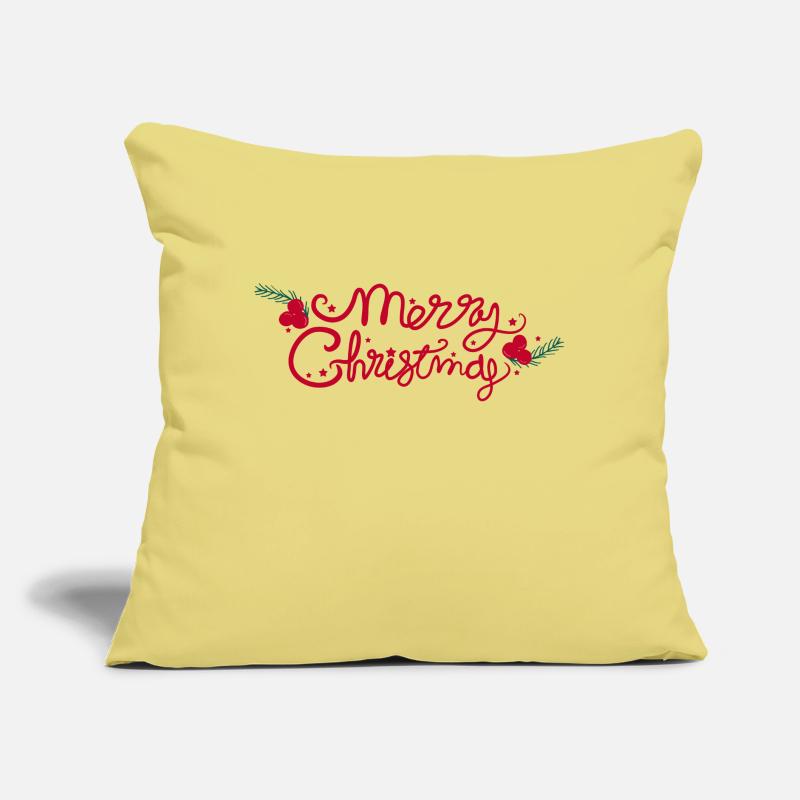 Joyeux Noël Noël lettrage Coussin et housse de 45 x 45 cm