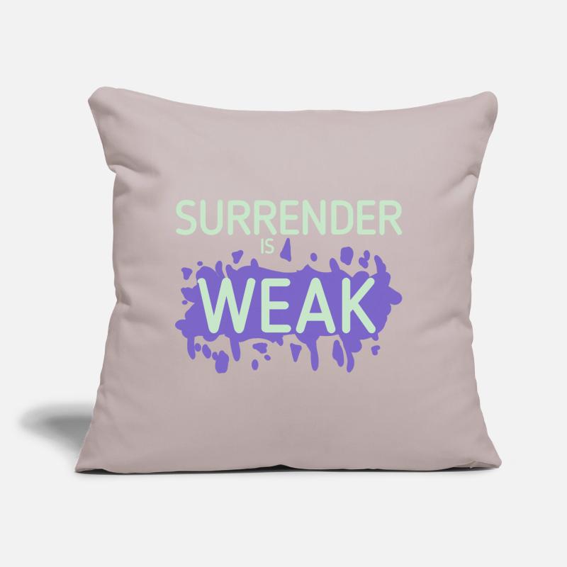 Devotion is weak splash Sofa pillow with filling 45cm x 45cm