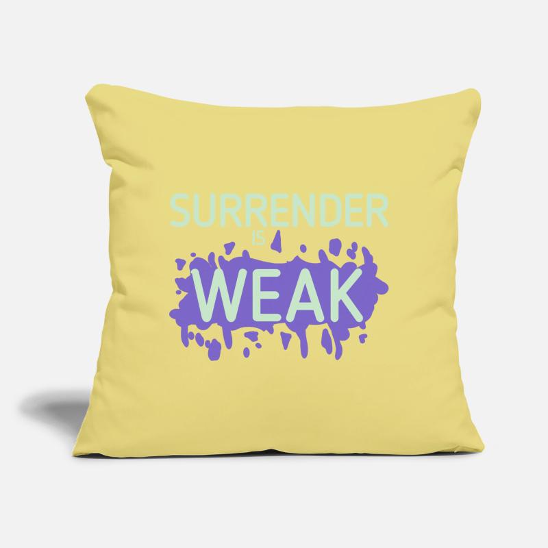 Devotion is weak splash Sofa pillow with filling 45cm x 45cm
