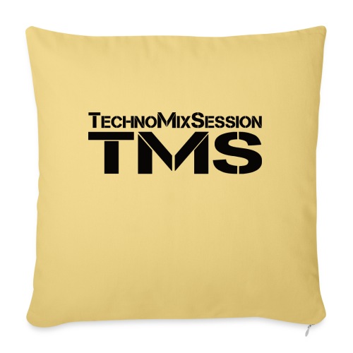 TMS-TechnoMixSession (Black) - Sofakissen mit Füllung 45 x 45 cm