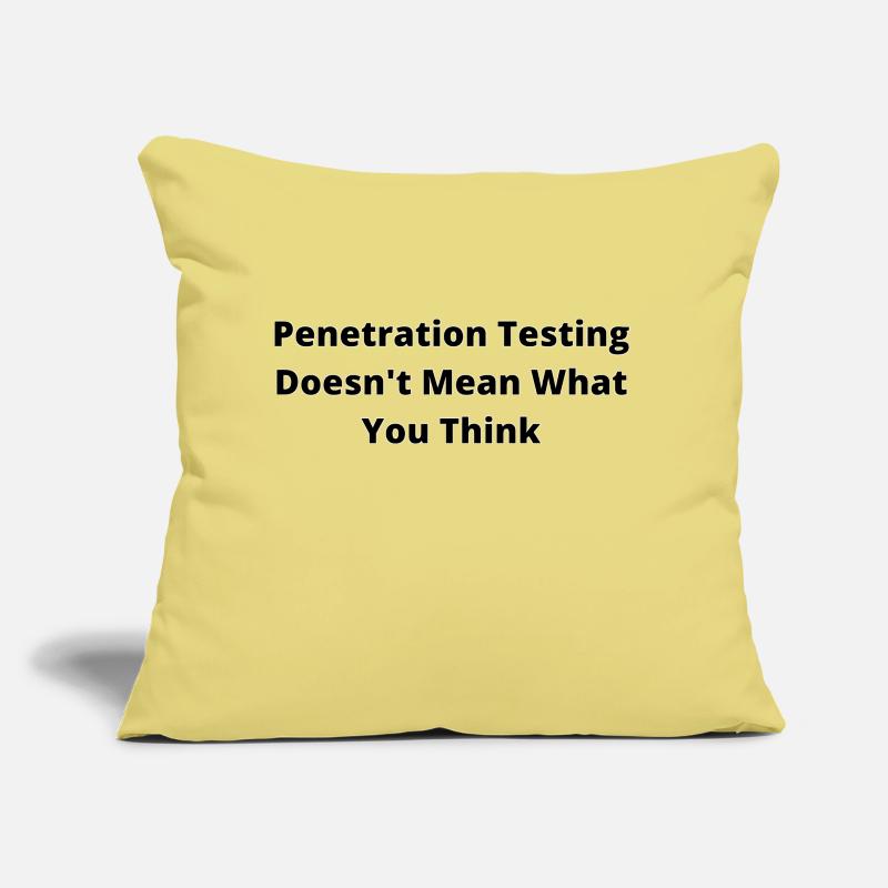 Pénétration Testing Coussin et housse de 45 x 45 cm
