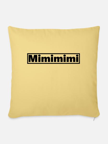 Mimimimi - Sofakissen mit Füllung 45 x 45 cm - Hellgelb