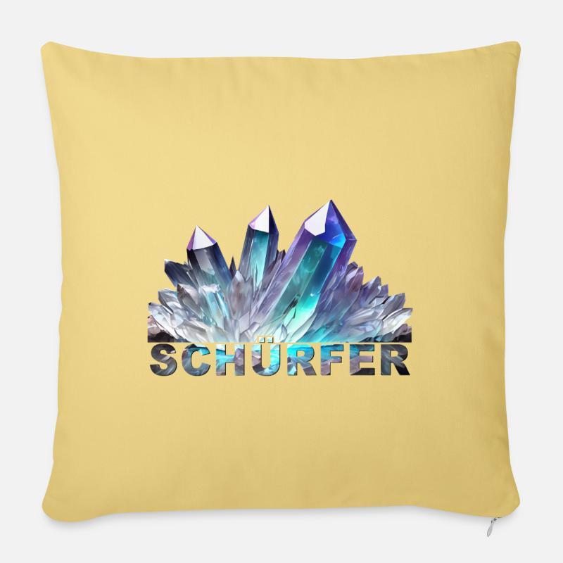 Schurfer - Sofakissen mit Füllung 45 x 45 cm - Hellgelb