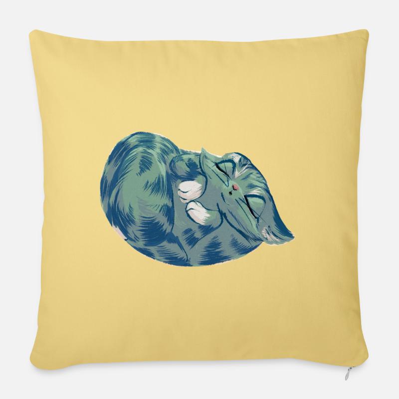 Squishy Azure - Sofakissen mit Füllung 45 x 45 cm - Hellgelb