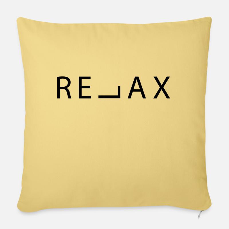 Relax - Sofakissen mit Füllung 45 x 45 cm - Hellgelb