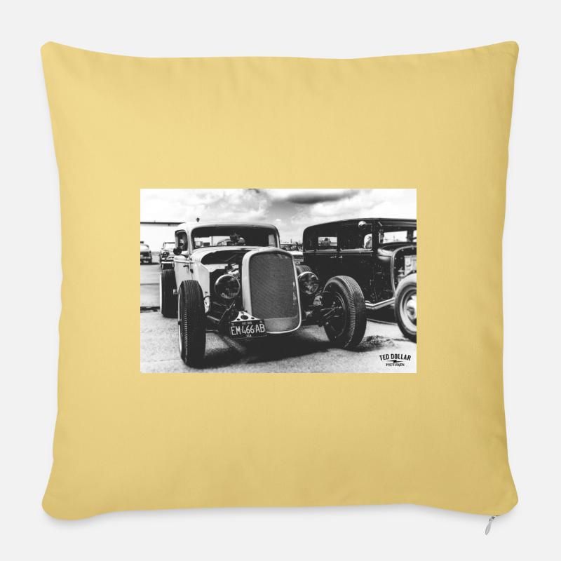 Hotrod - Sofakissen mit Füllung 45 x 45 cm - Hellgelb