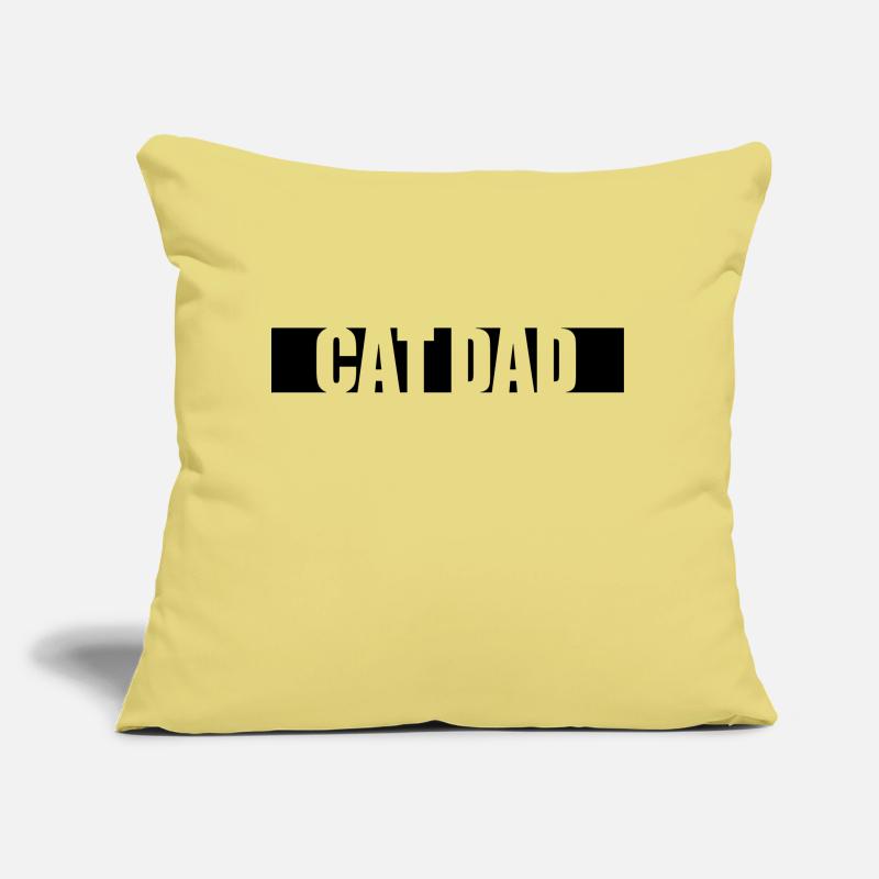Conception de bande de papa de chat Coussin et housse de 45 x 45 cm