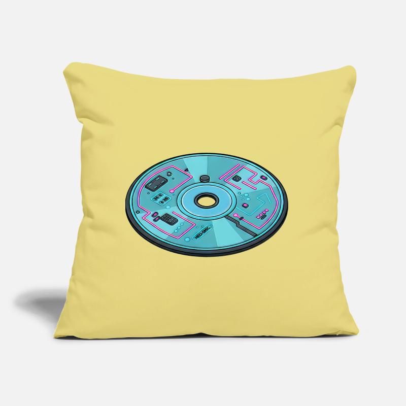 Digital Future Computer 90s Retro Design Sofa pillow with filling 45cm x 45cm