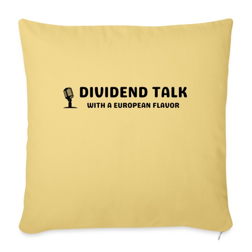 Dividend Talk Podcast - Collectors Item | Black - Sofa pillow with filling 45cm x 45cm