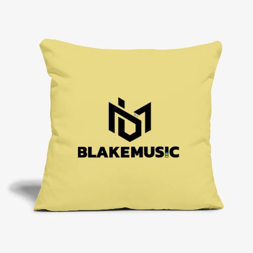 blAkeMusic Logo Black - Sofapude med fyld 45 x 45 cm