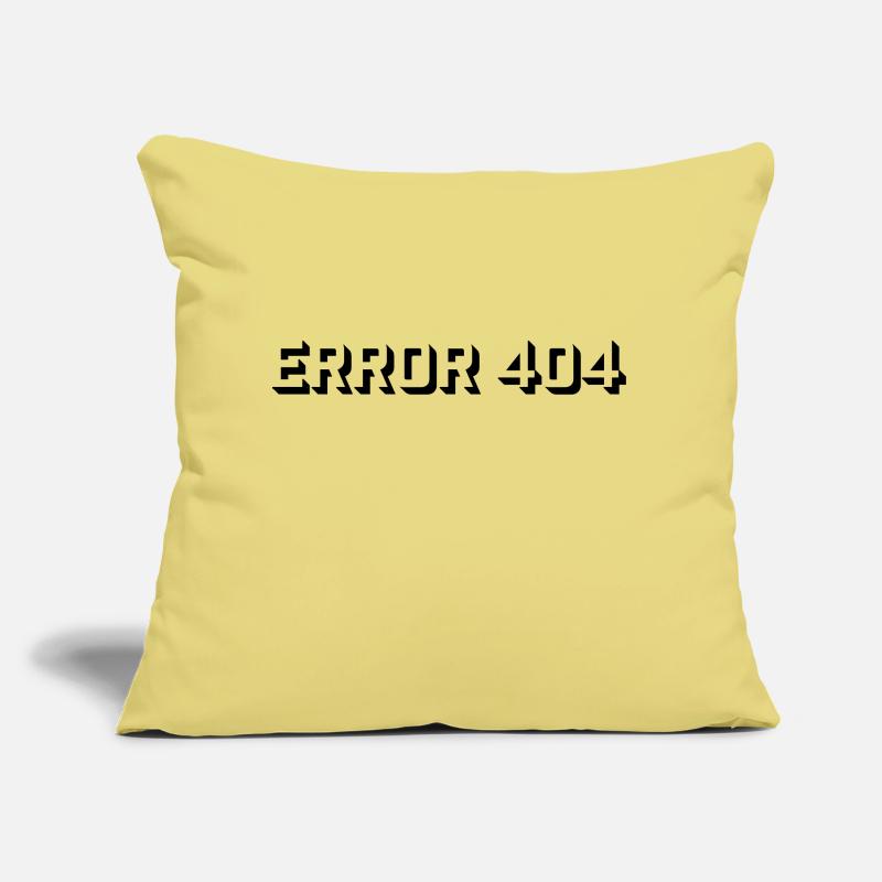 Nerd Computer Error 404 Sofa pillow with filling 45cm x 45cm