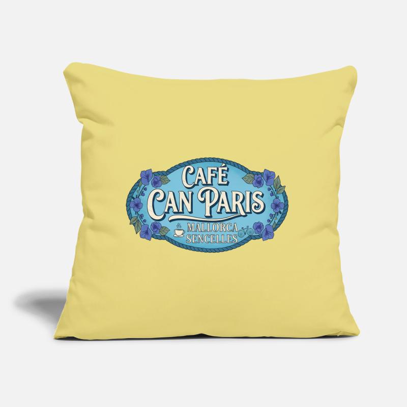 Café de Majorque Can Paris Sencelles Coussin et housse de 45 x 45 cm