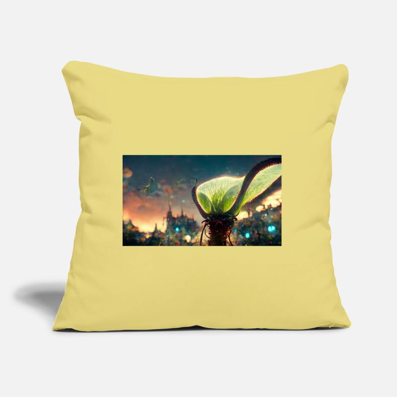 Futuristic Venus flytrap Sofa pillow with filling 45cm x 45cm