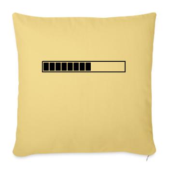 barre de chargement à personnaliser - Coussin et housse de 45 x 45 cm - jaune délavé - Devant