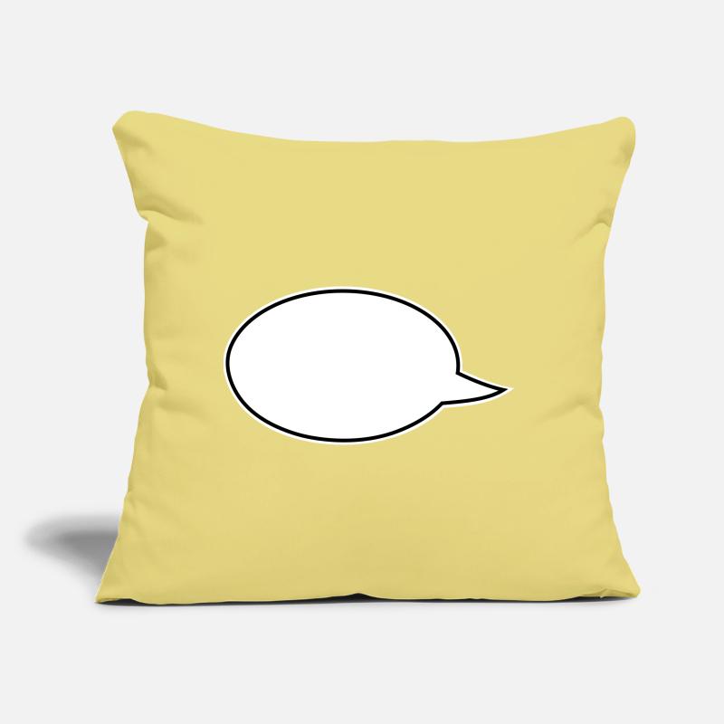 Speech Bubbles Comic Links Sofa pillow with filling 45cm x 45cm