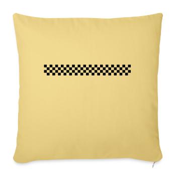 racing_flag___f1 - Coussin et housse de 45 x 45 cm - jaune délavé - Devant