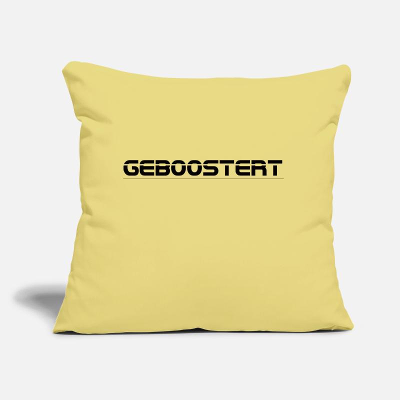 Geboostert schwarz Sofakissen mit Füllung 45 x 45 cm