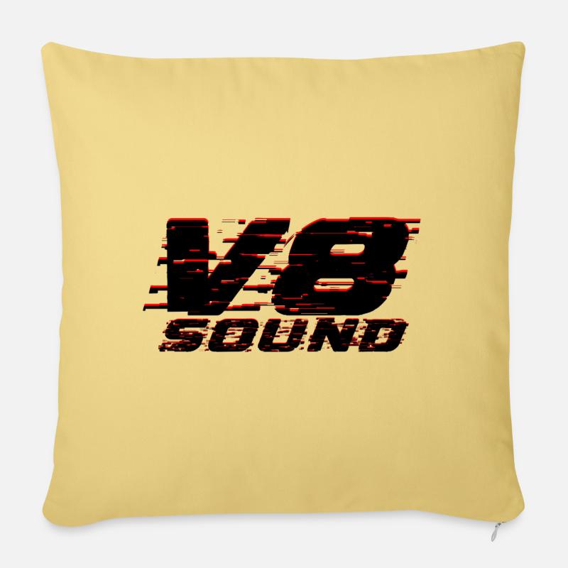 V8 - Sofakissen mit Füllung 45 x 45 cm - Hellgelb