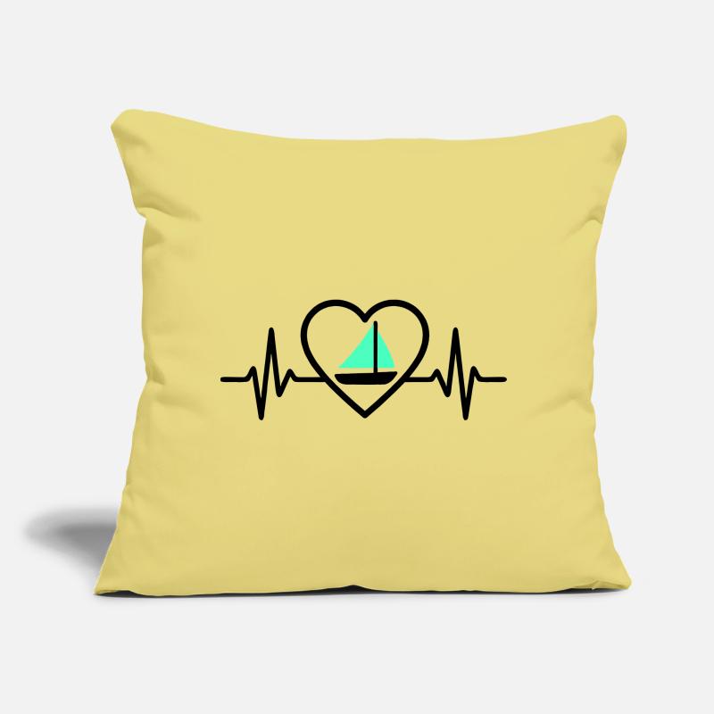 Navigation de cœur – Bateau de la passion Coussin et housse de 45 x 45 cm