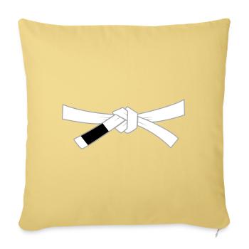 Whitebelt - White Belt - Sofa pillow with filling 45cm x 45cm - washed yellow - Front