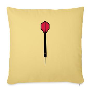 Dart - Coussin et housse de 45 x 45 cm - jaune délavé - Devant