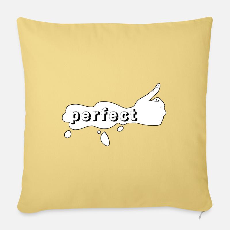 Parfait - Coussin et housse de 45 x 45 cm - jaune délavé