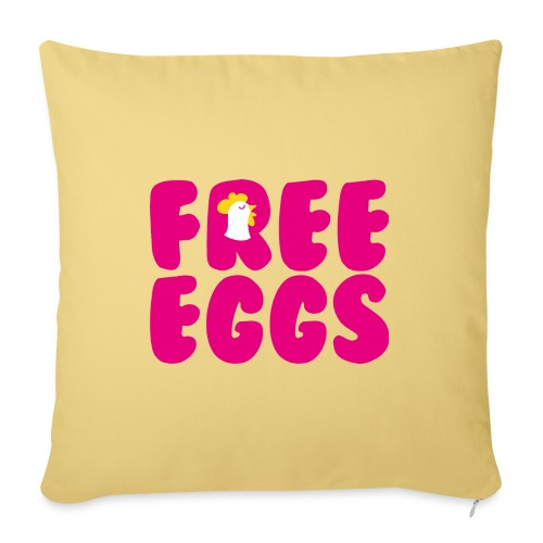 Free Eggs - Coussin et housse de 45 x 45 cm