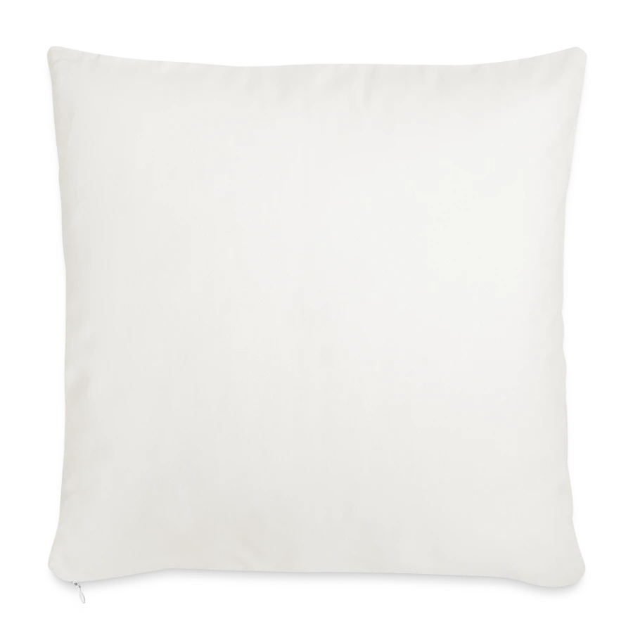 Pompeii badge on a sofa pillow with filling 45cm x 45cm, natural white, back