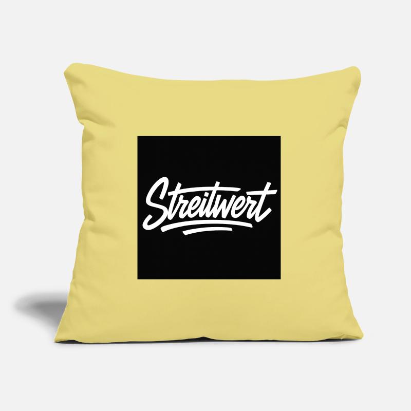 Logo Contested Script Noir Coussin et housse de 45 x 45 cm