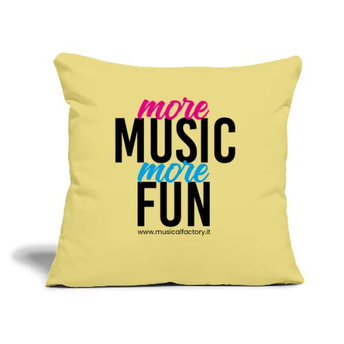 More Music More Fun - Cuscino da divano 45 x 45 cm con riempimento