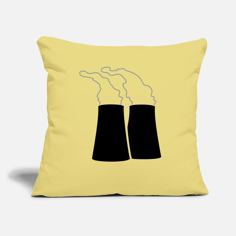 Steaming atomic reactors (2c) Sofa pillow with filling 45cm x 45cm