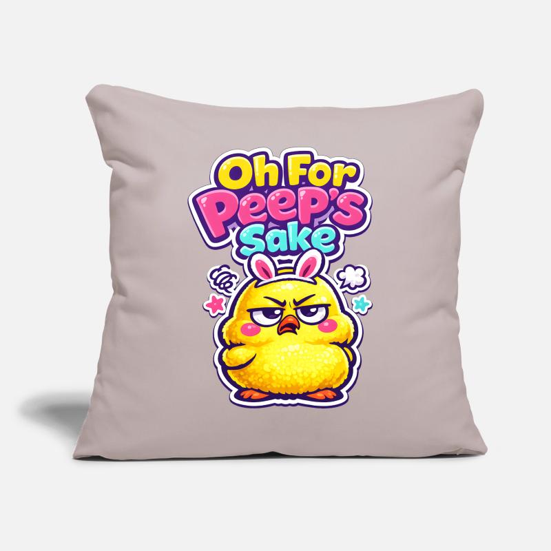 Happy Easter Easter Chick Vintage Sofa pillow with filling 45cm x 45cm