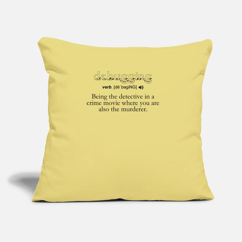 Debugging Definition - Computer Science Programmer Sofa pillow with filling 45cm x 45cm