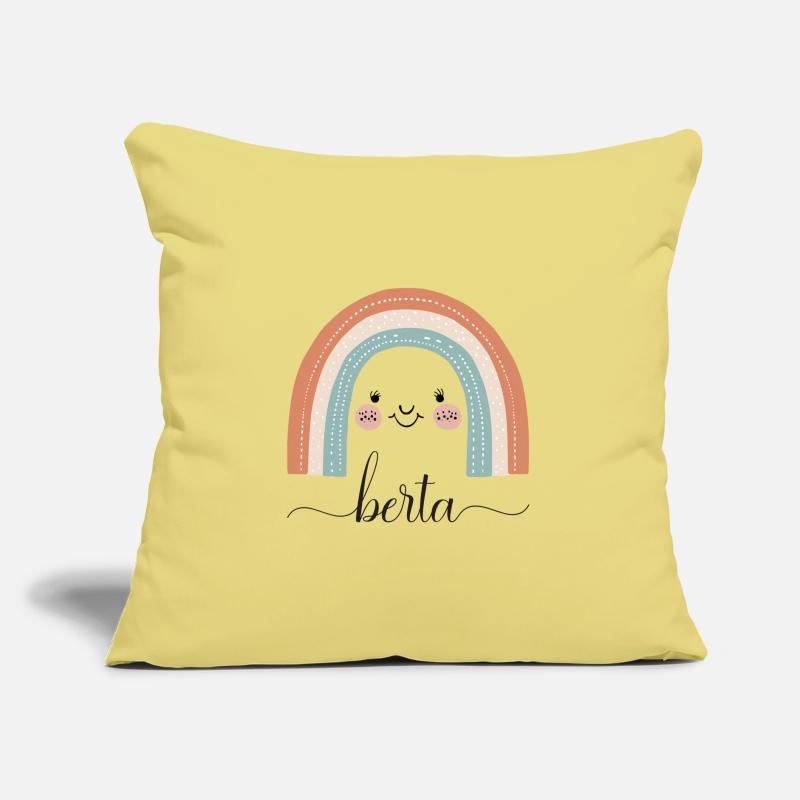 Berta! Rainbow, customizable Sofa pillow with filling 45cm x 45cm