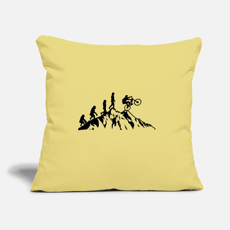 Évolution du VTT à vélo Coussin et housse de 45 x 45 cm