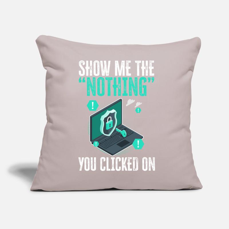 Funny Cybersecurity IT Support IT Security Network Sofa pillow with filling 45cm x 45cm